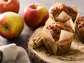 Saftige Apfel-Zimt-Muffins