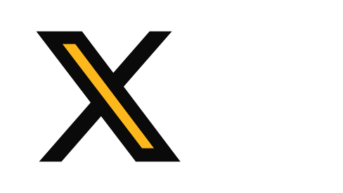 X-Icon in schwarz-gelb